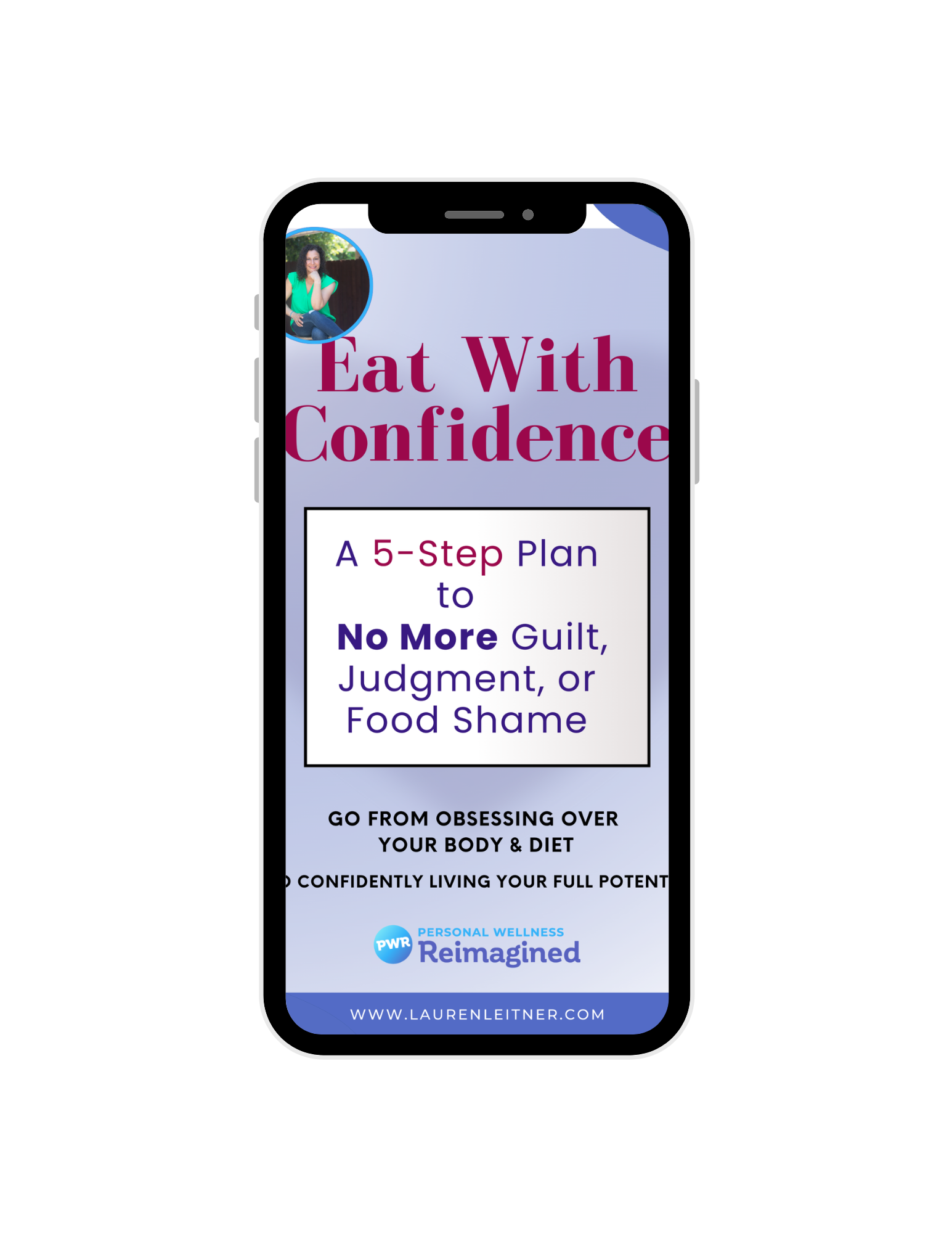 PWR-Eat with Confidence—A 5-Step Plan to No More Guilt, Judgment, or Food Shame- Freebie